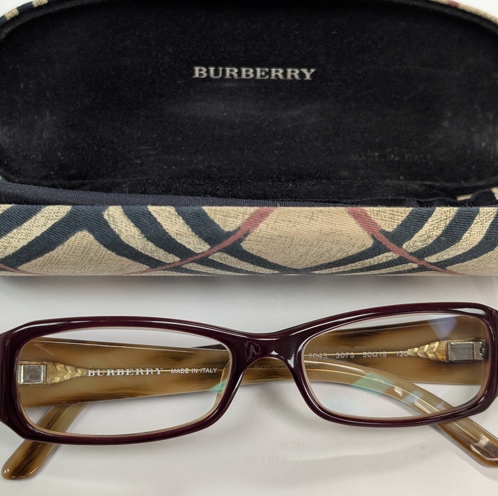 Burberry Women's Burgundy Reading Glasses
